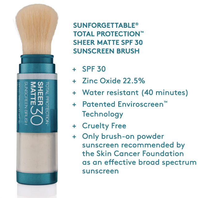 CS Sunforgettable Total Protection Sheer Matte SPF 30 Sunscreen Brush